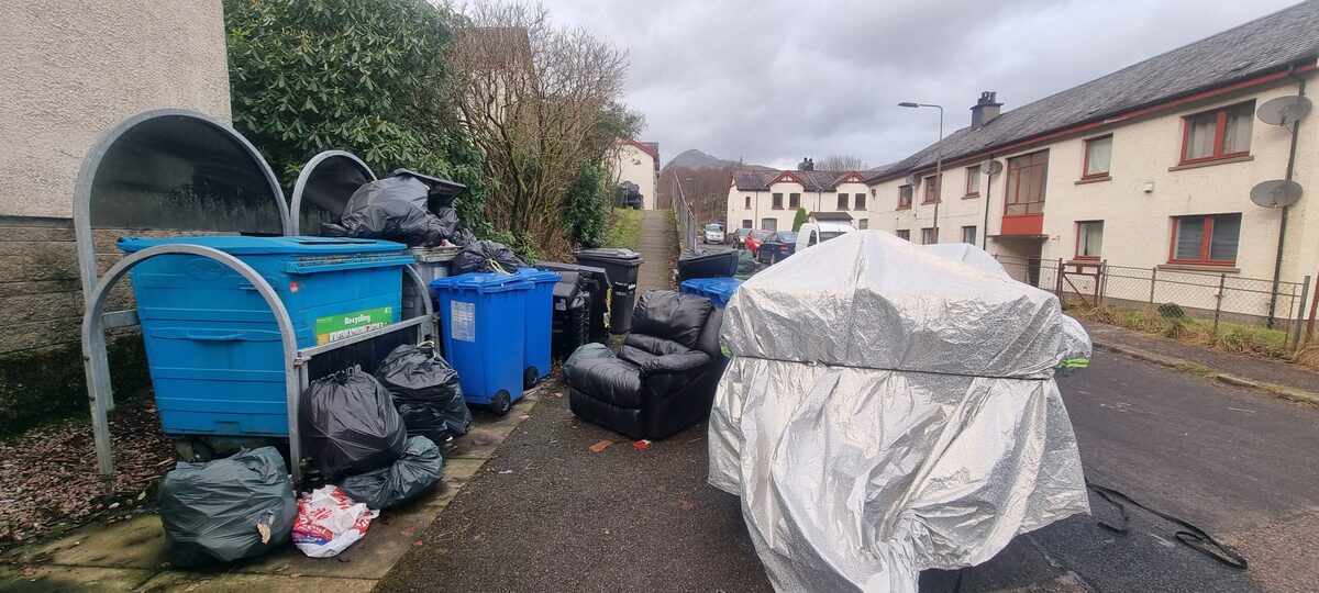 Kinlochleven rubbish left for months slammed as 'a disgrace'