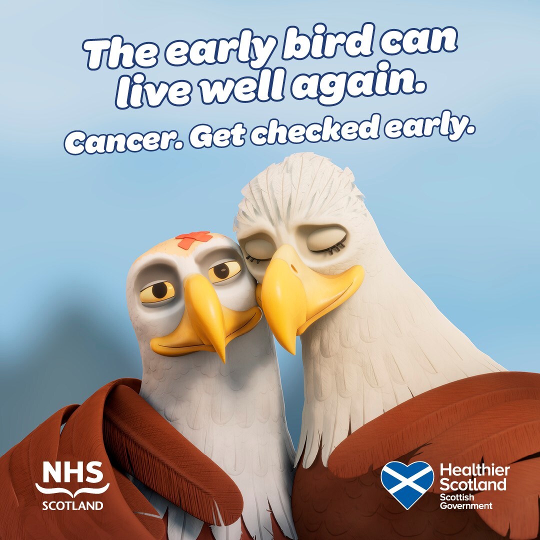 Western Isles health service urges people with possible cancer symptoms to 'be the early bird'