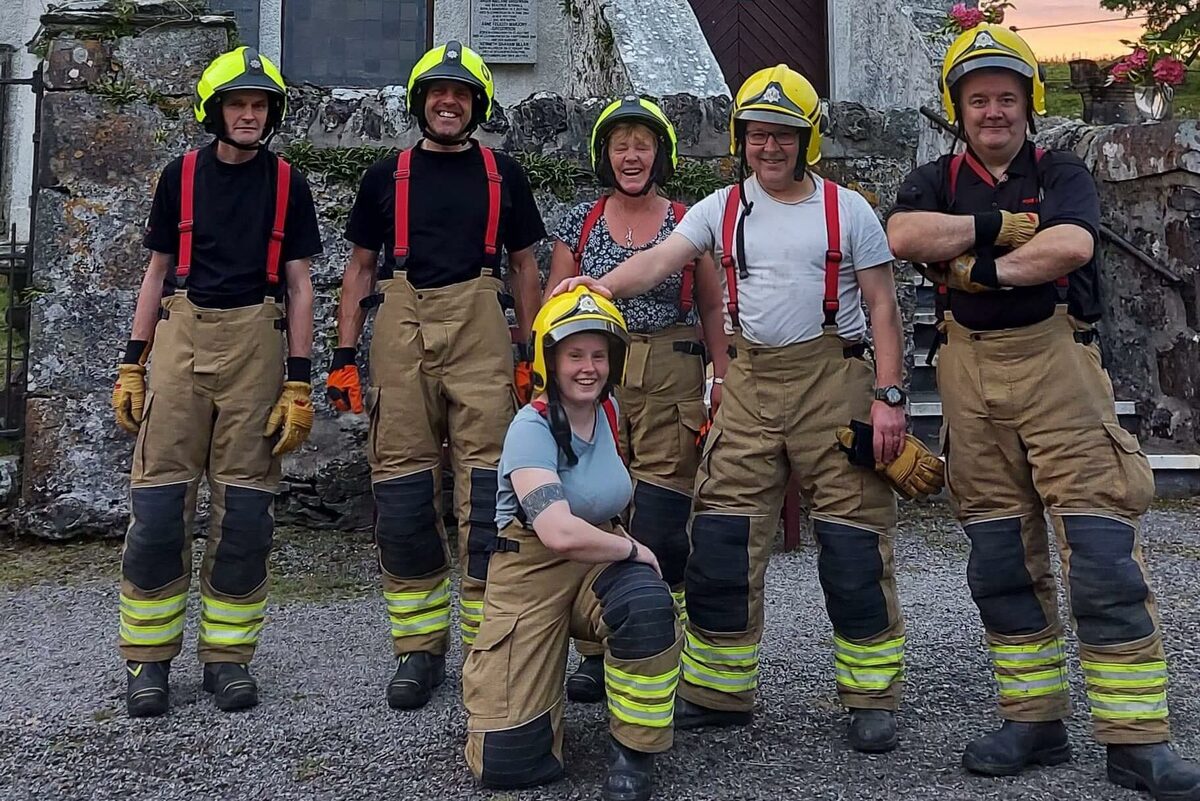 Lismore firefighters' charity march