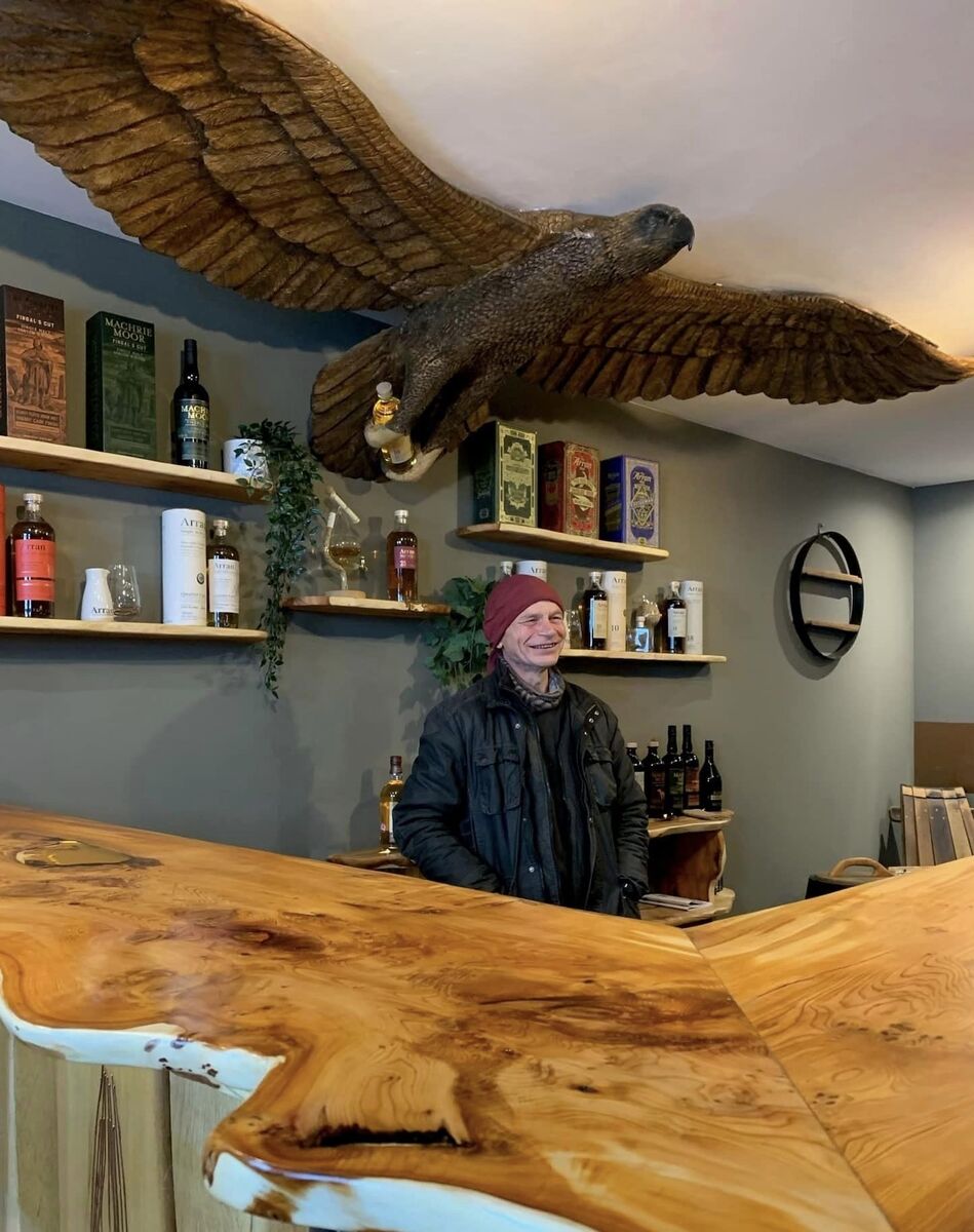 The eagle has landed at distillery