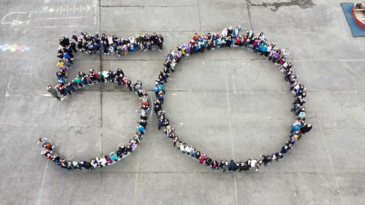 Park School celebrate 50 years from the air