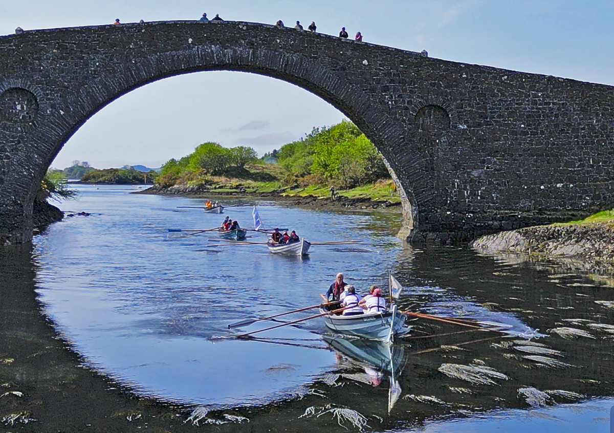 Seil skiff's birthday flotilla