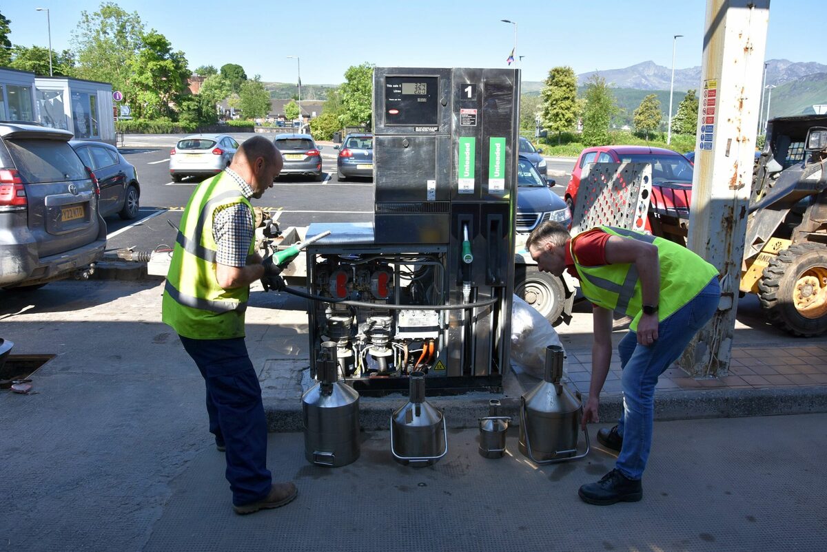 New pumps installed at Brodick Pier garage