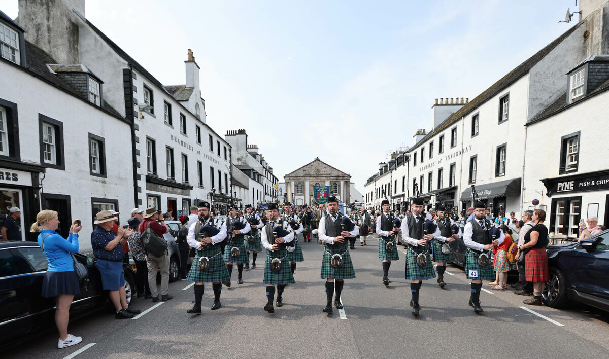 Pipe bands stand proud after early season outing