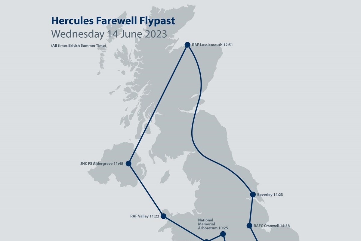 Hercules mark retirement with Arran flypast