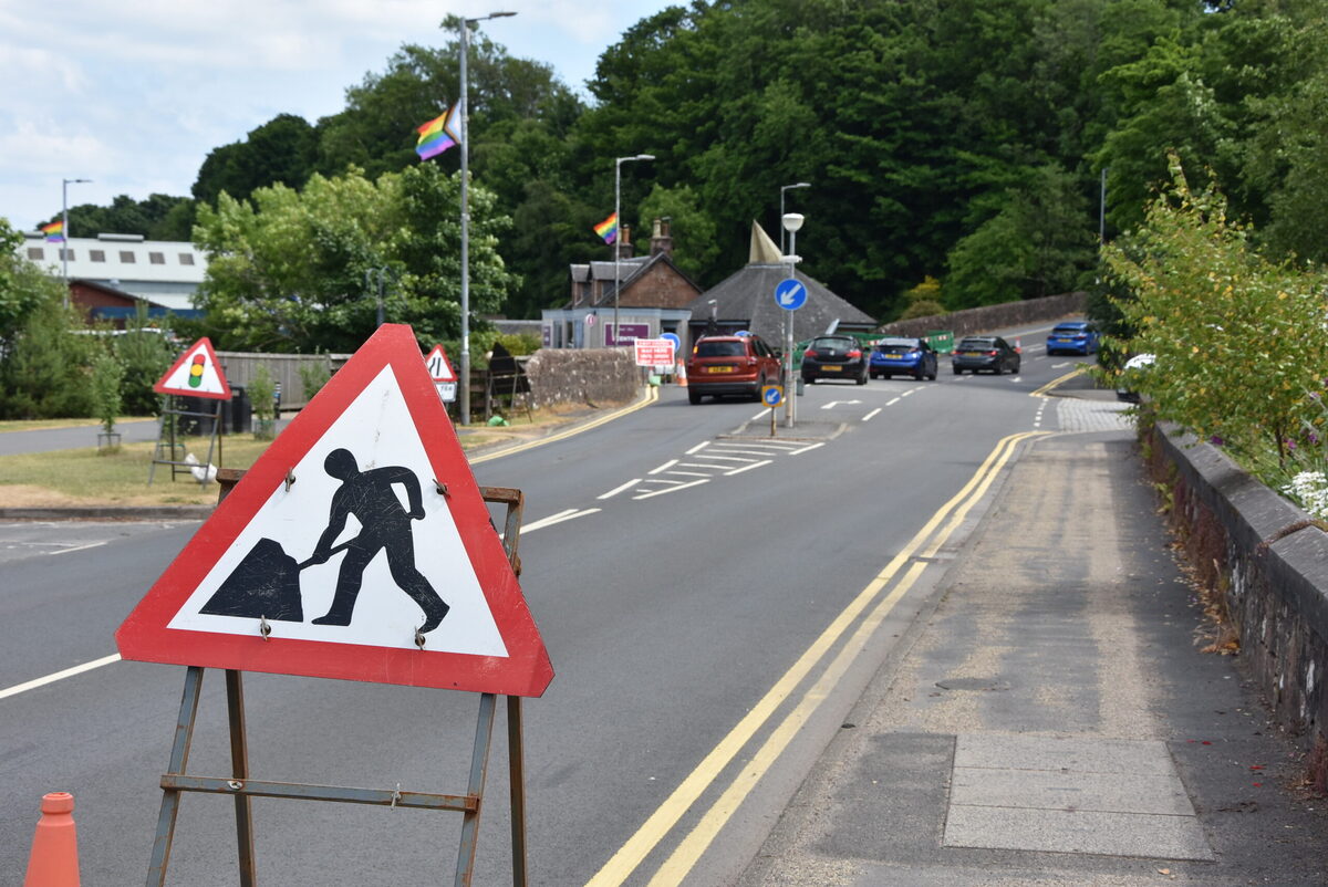 Brodick roadworks to last another week