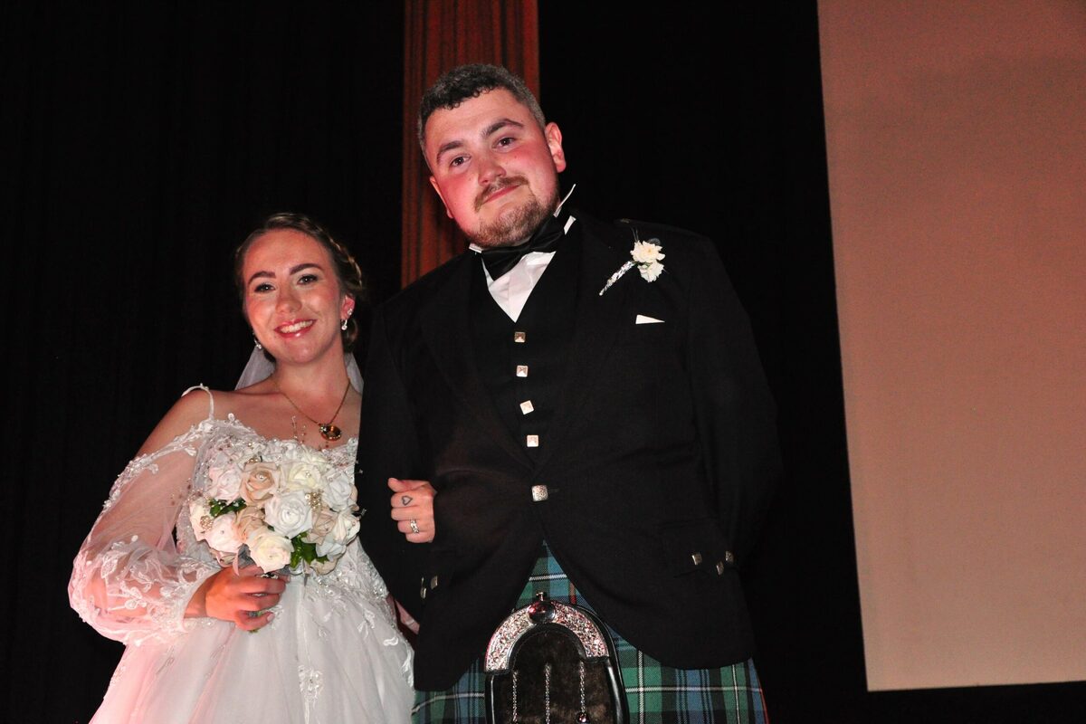 Oban couple tie knot in cinema ceremony