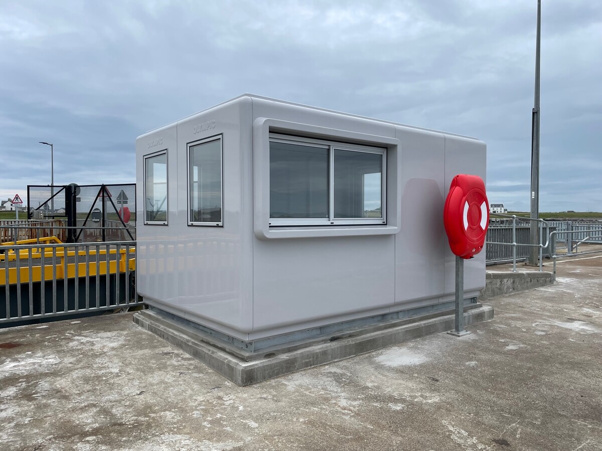 New ferry shelter at Tiree