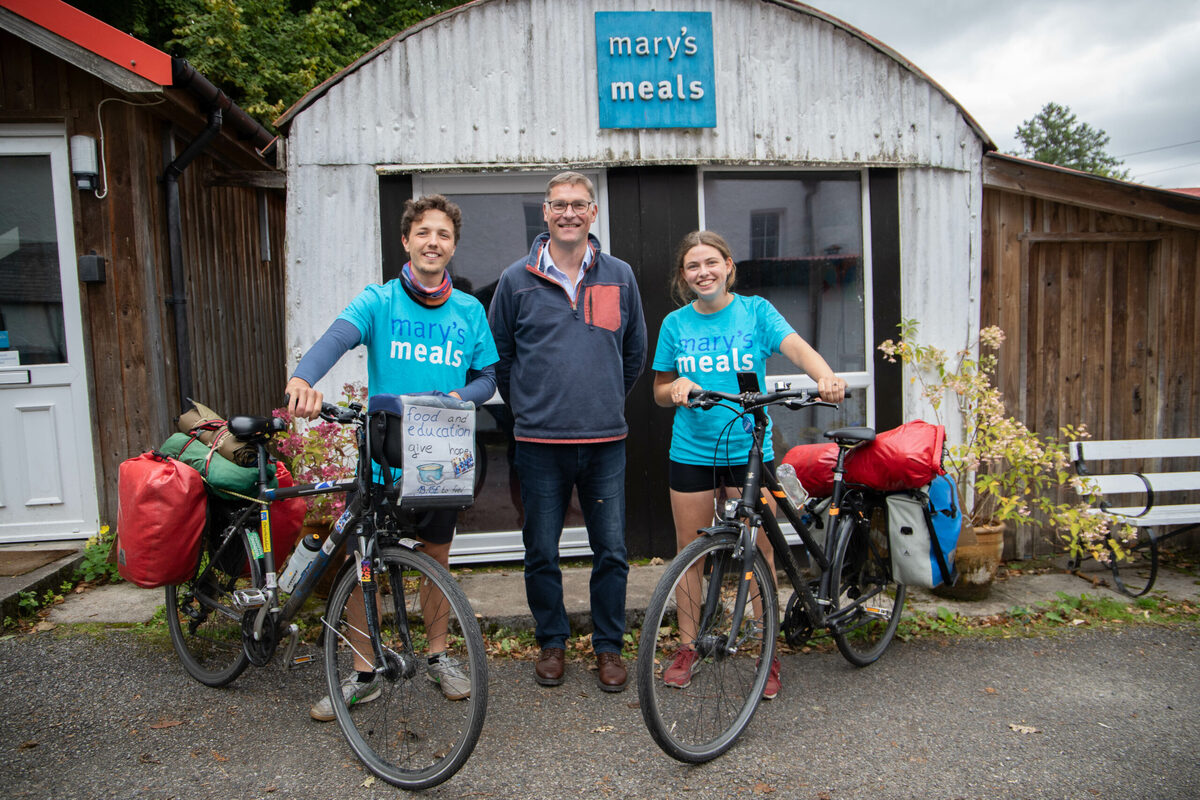 Cyclists take on epic trip for Mary's Meals