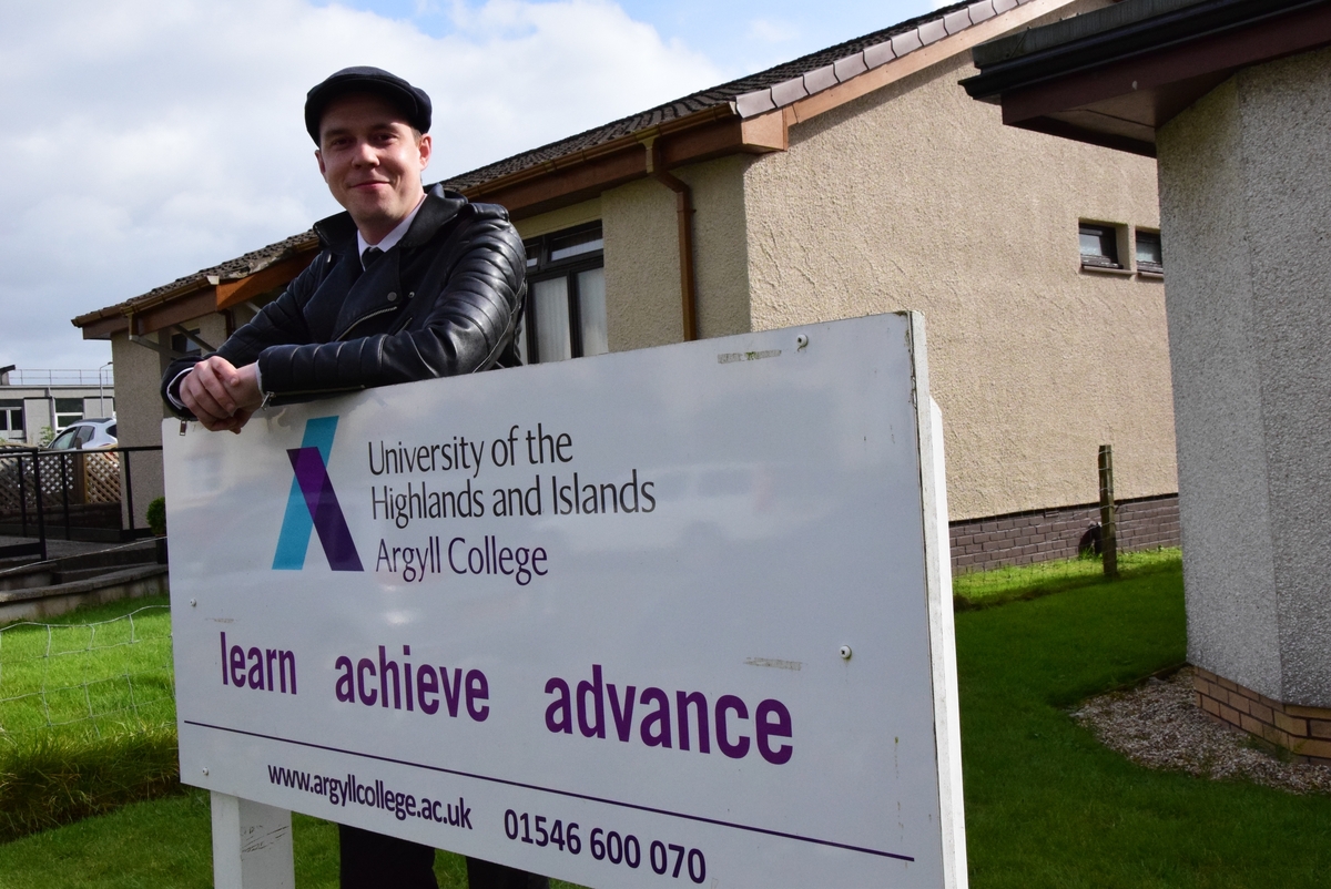 Alisdair signs up for nursing course