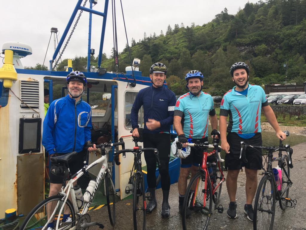 Cyclists raise funds for brain tumour charity in memory of John