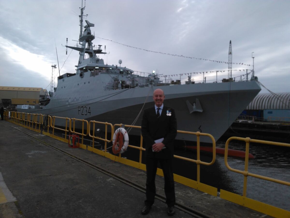 Arran sailor attends Glasgow ship naming ceremony
