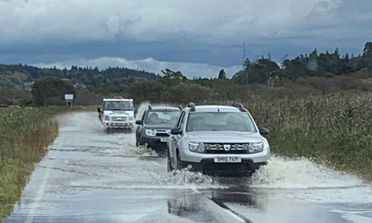 Flash flooding across Argyll