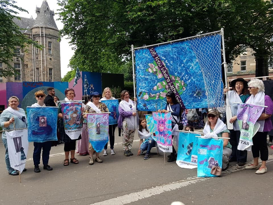 Banner raises celebration of island women