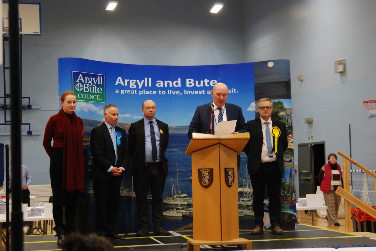 Brendan O'Hara re-elected as Argyll and Bute MP
