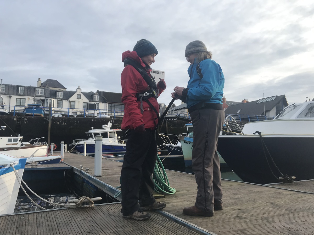 Stornoway rowers get new safety equipment from wind farm charity