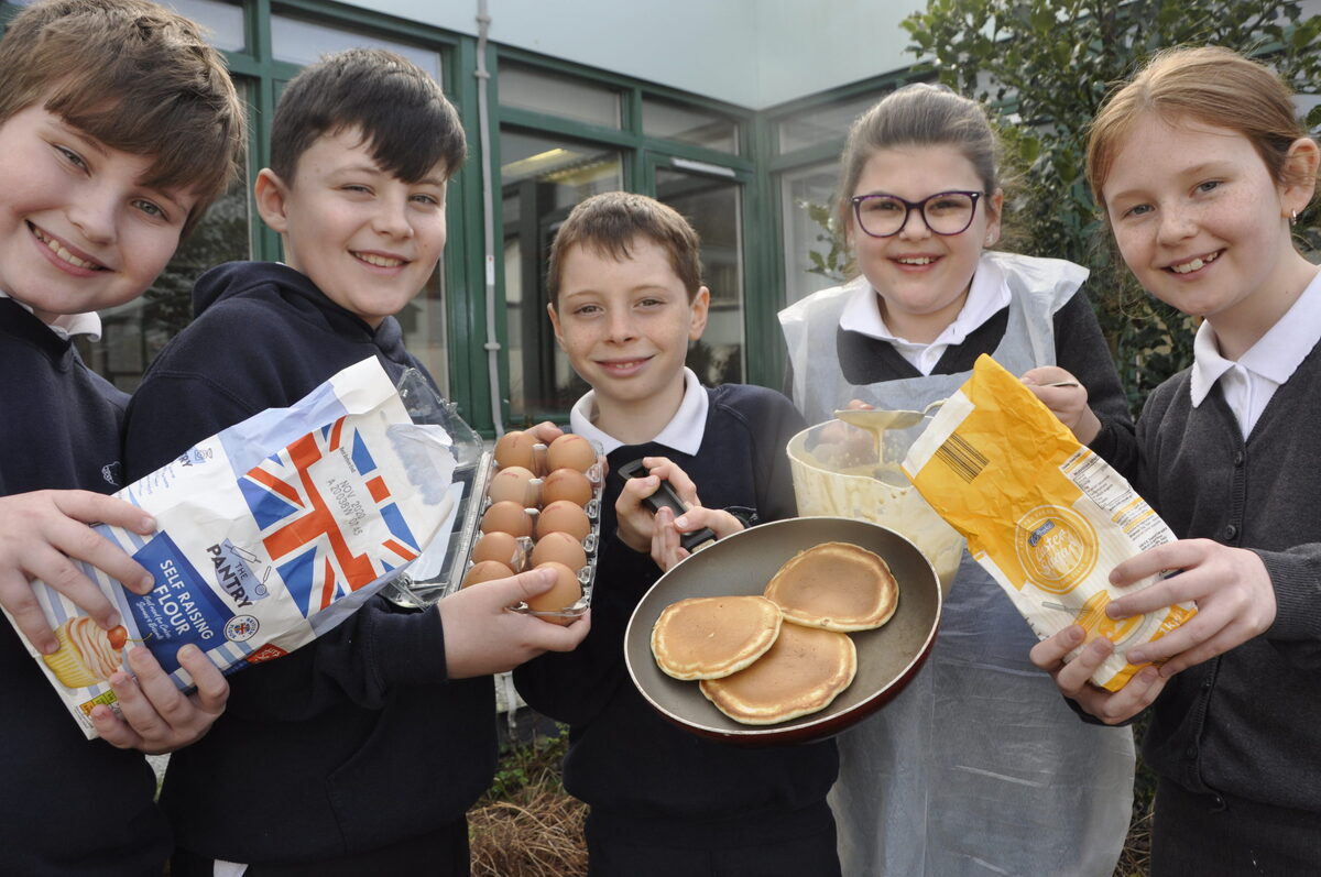 Pupils' pancake day was 'flipping' fun