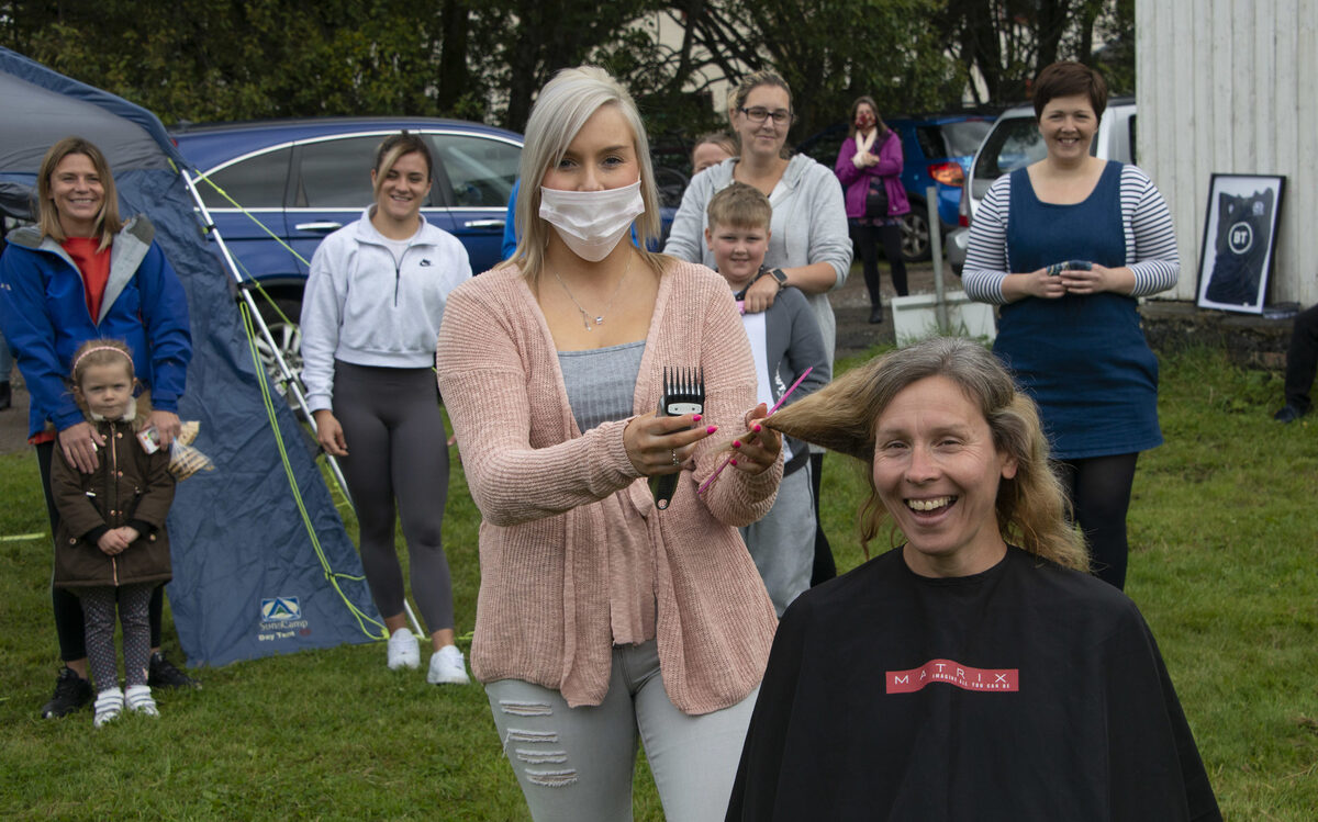 Lochaber MindFit chair Susan loses her locks for a good cause