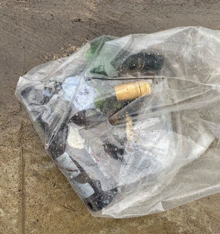 NOT42Bottlesfoundatfootballpit