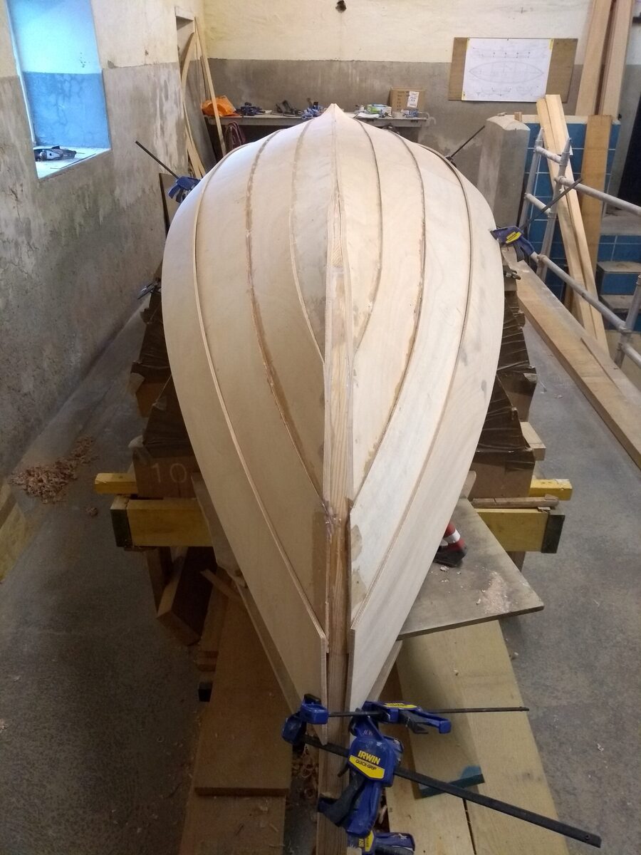 Loch Fyne skiff takes shape in former milking parlour