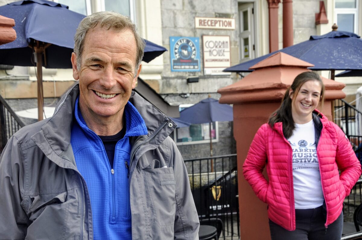 Robson Green in Oban filming a new TV series