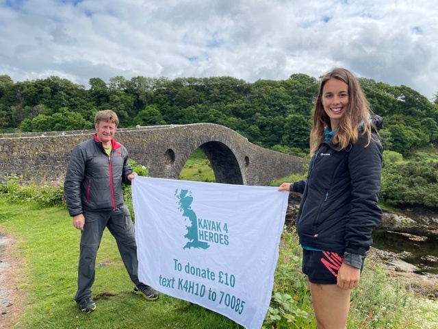 Kayakers on heroic mission stop off on Seil