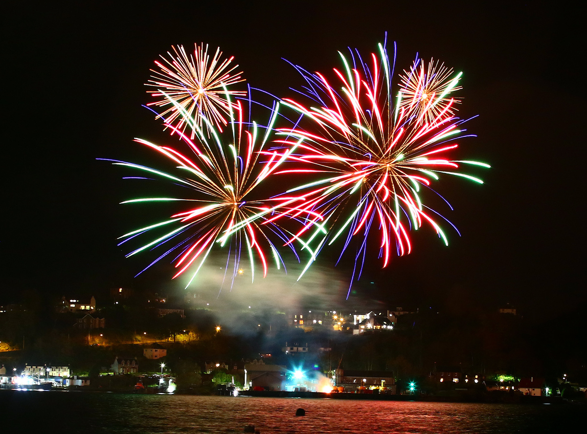 Oban lights up at Hogmanay