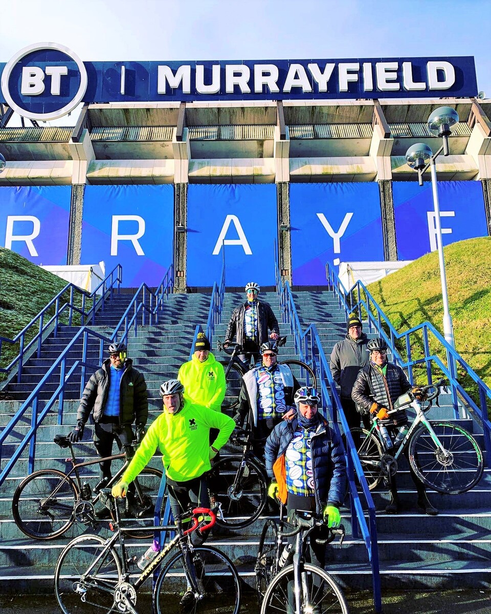 Robbie's pride in My Name'5 Doddie Foundation ride