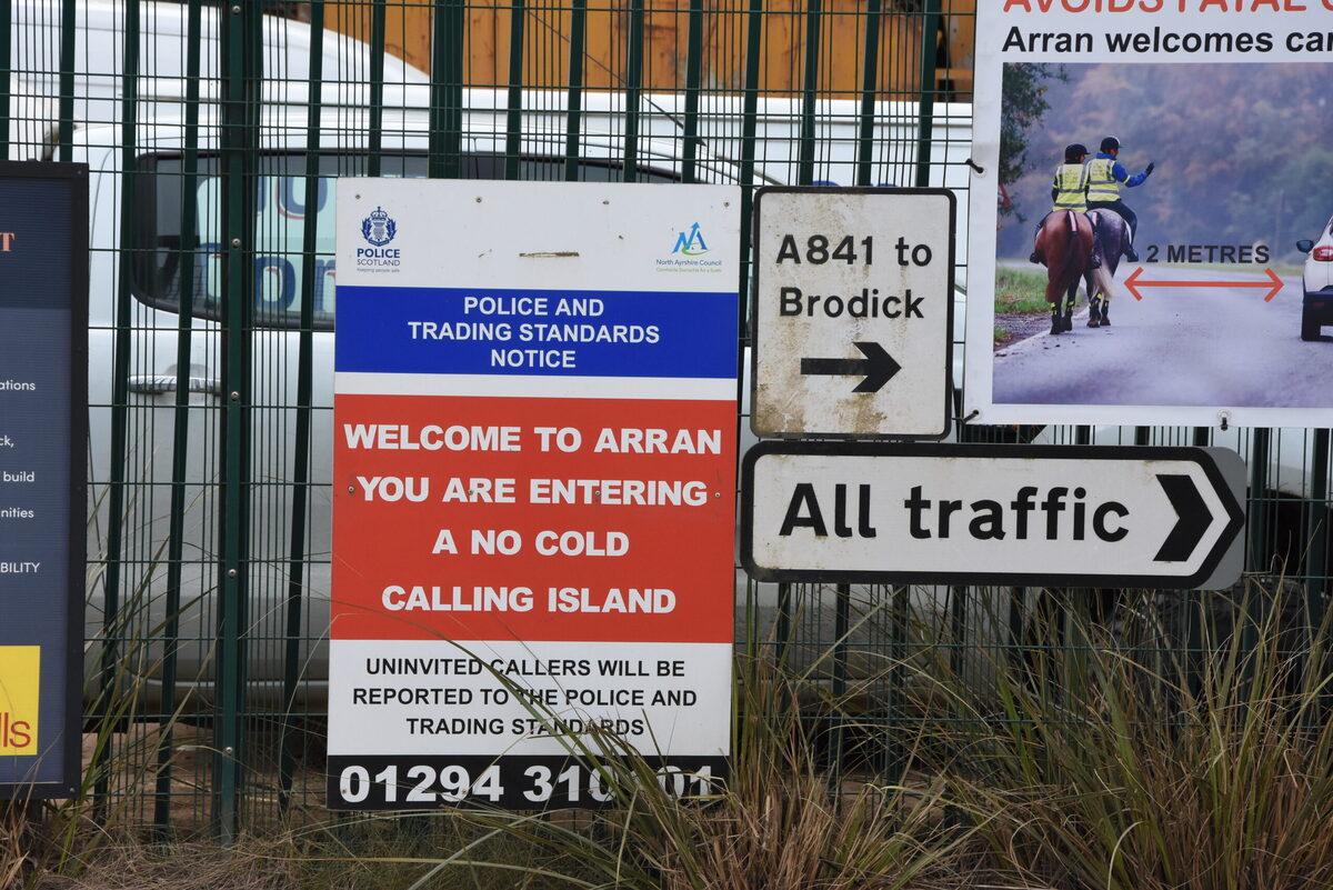 Arran police reinforce island as a No Cold Calling Zone