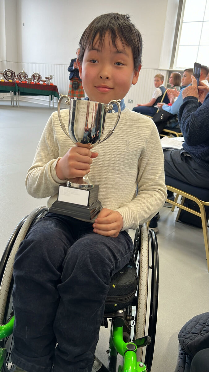 Youngster's delight at piping win