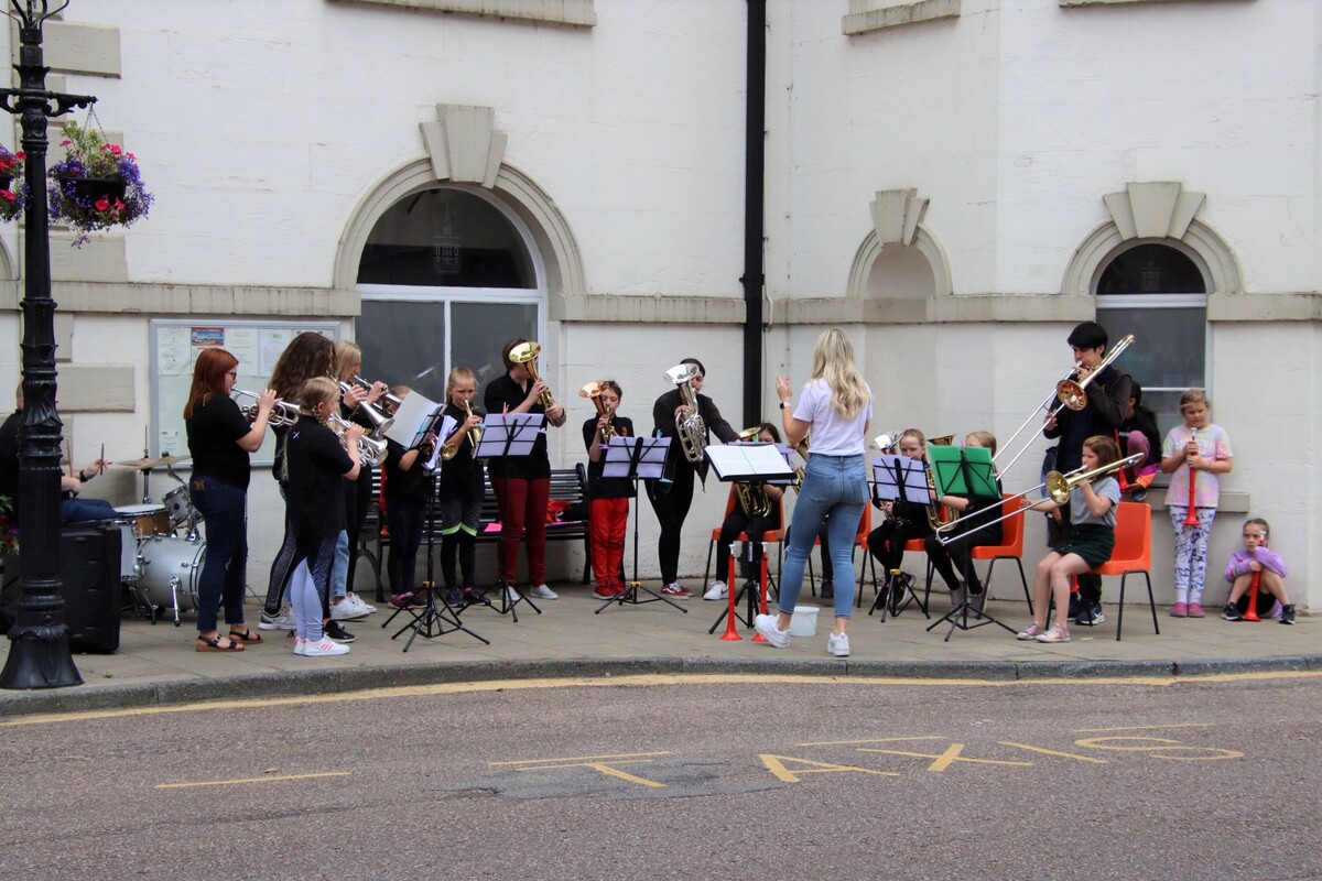 Brass band's youngest blow off steam at summer camp