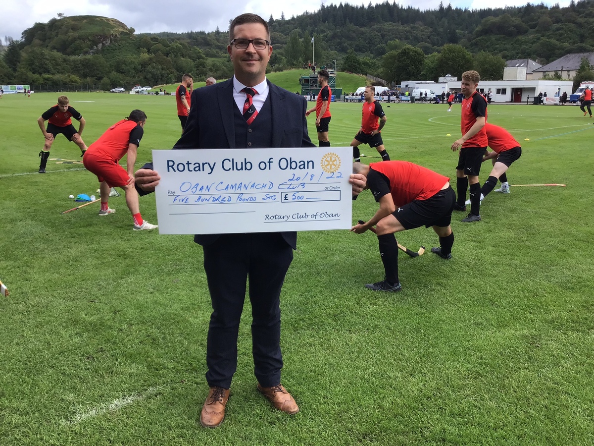 Rotary gives post-Covid help to youth shinty