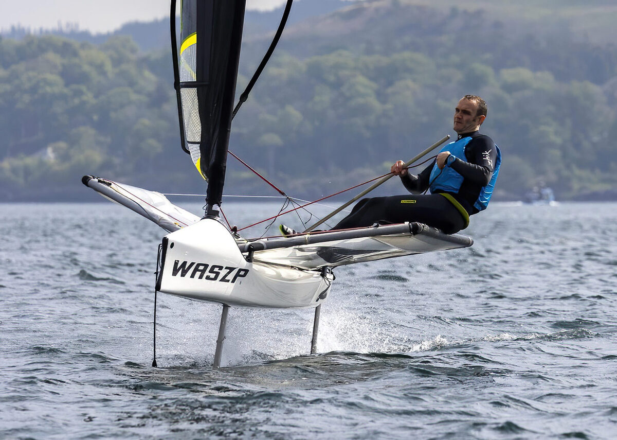 Steven crowned Scottish WASZP champion after turbulent Loch Lomond event