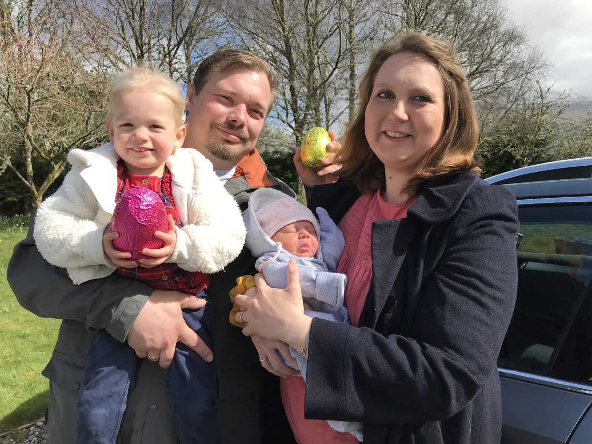 Easter baby born in car park