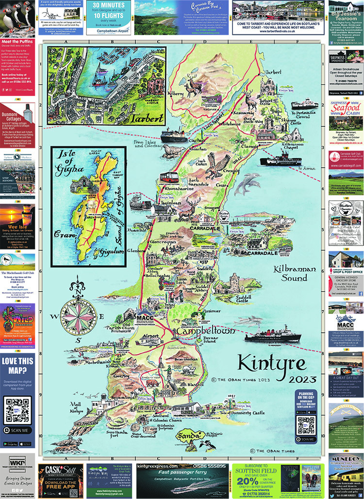 Campbeltown and Kintyre Maps 2023