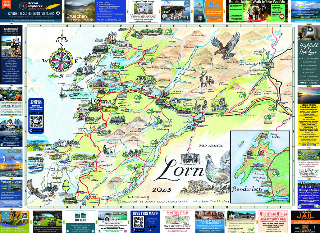 Oban and Lorn Map 2023