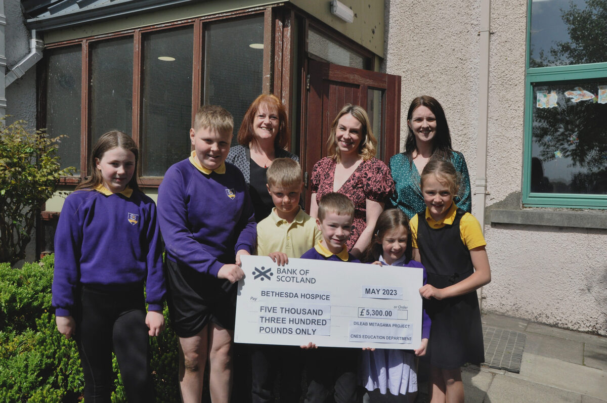 Lewis schools raise £5,300 for Bethesda as part of Dìleab: Metagama