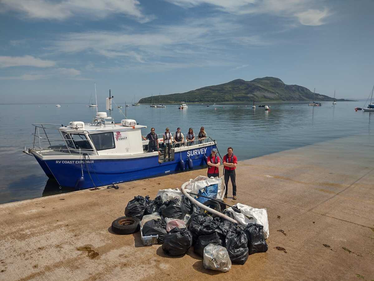 Charities combine forces to clean up Arran’s coast