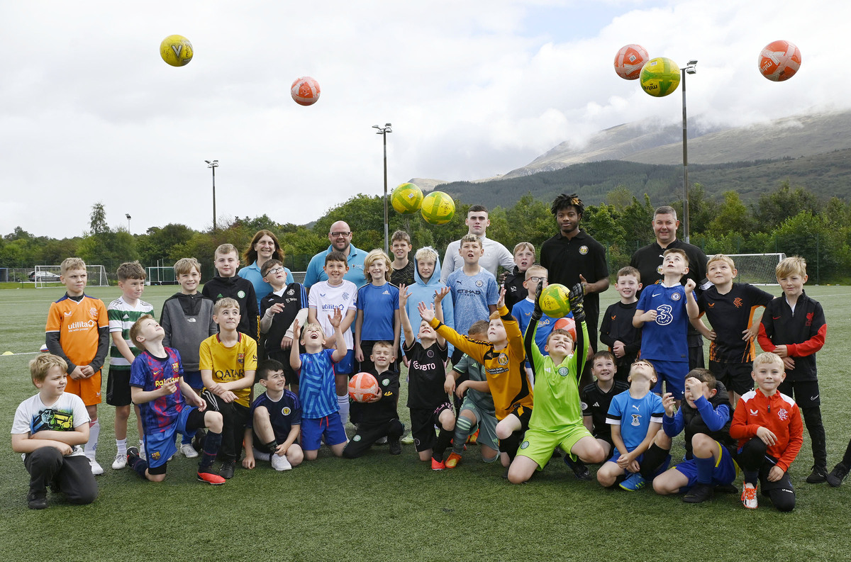 Pupils swap classroom for fun on the football pitch