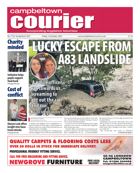 Campbeltown Courier 13th October 2023