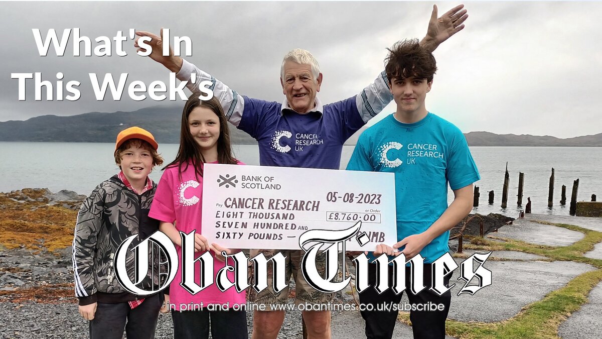 What's In This Week's Oban Times - 20th September 2023