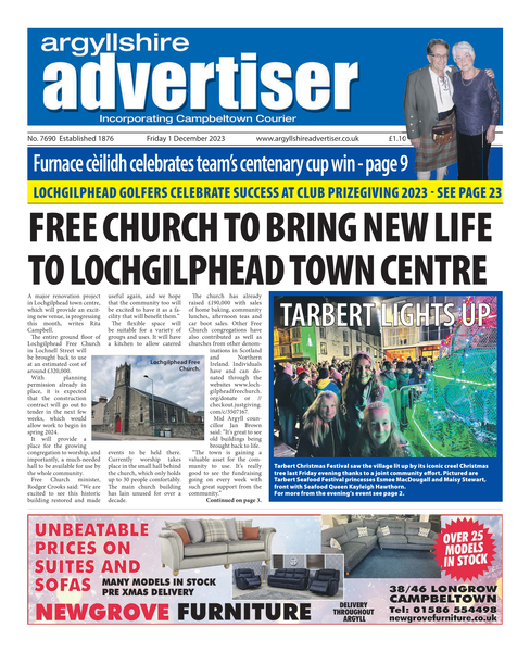 Argyllshire Advertiser 1 December 2023
