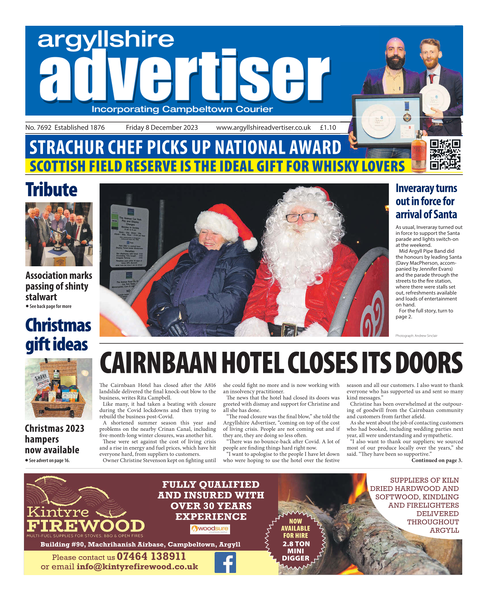Argyllshire Advertiser 8 December 2023