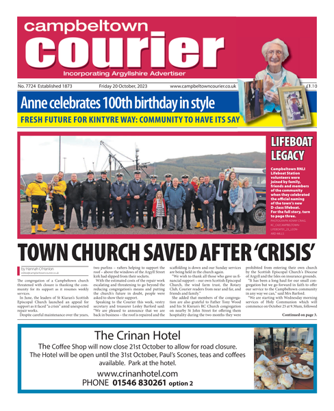 Campbeltown Courier 20 October 2023