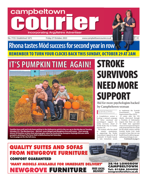Campbeltown Courier 27th October 2023