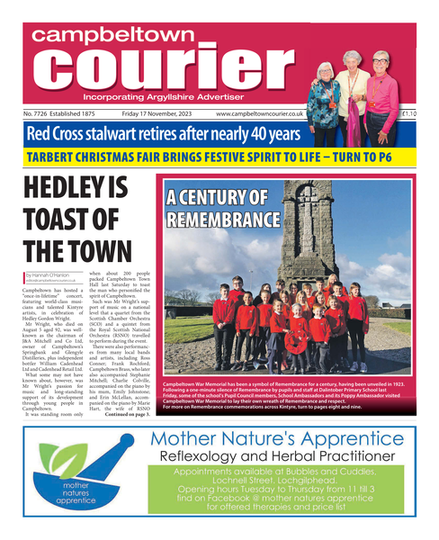 Campbeltown Courier 17th November 2023