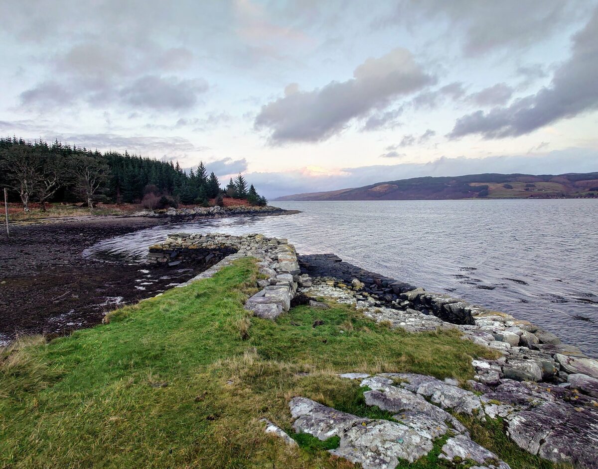 Salmon barge sinks in Loch Fyne