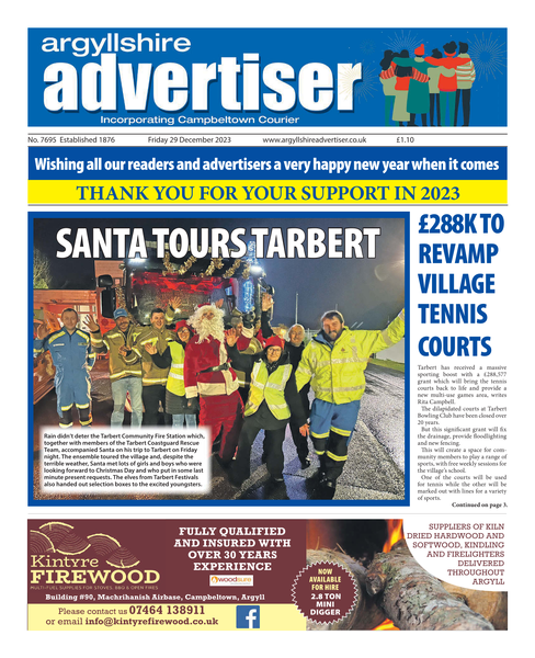 Argyllshire Advertiser 29 December 2023