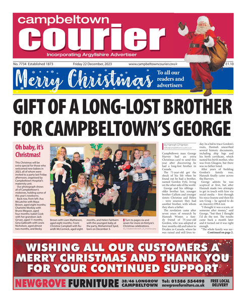 Campbeltown Courier 22nd December 2023