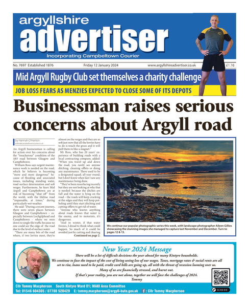 Argyllshire Advertiser 12th January 2024
